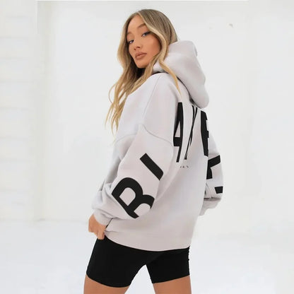 Women’s Printed Loose Hoodie