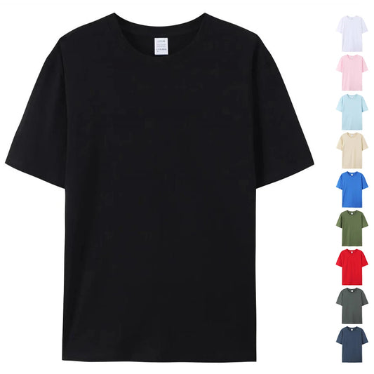 100% Cotton Unisex Plain Crew Neck T-Shirt
