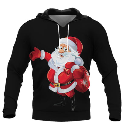 Men's Santa Claus Print Hoodie