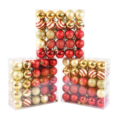 50Pcs Christmas Tree Baubles Set