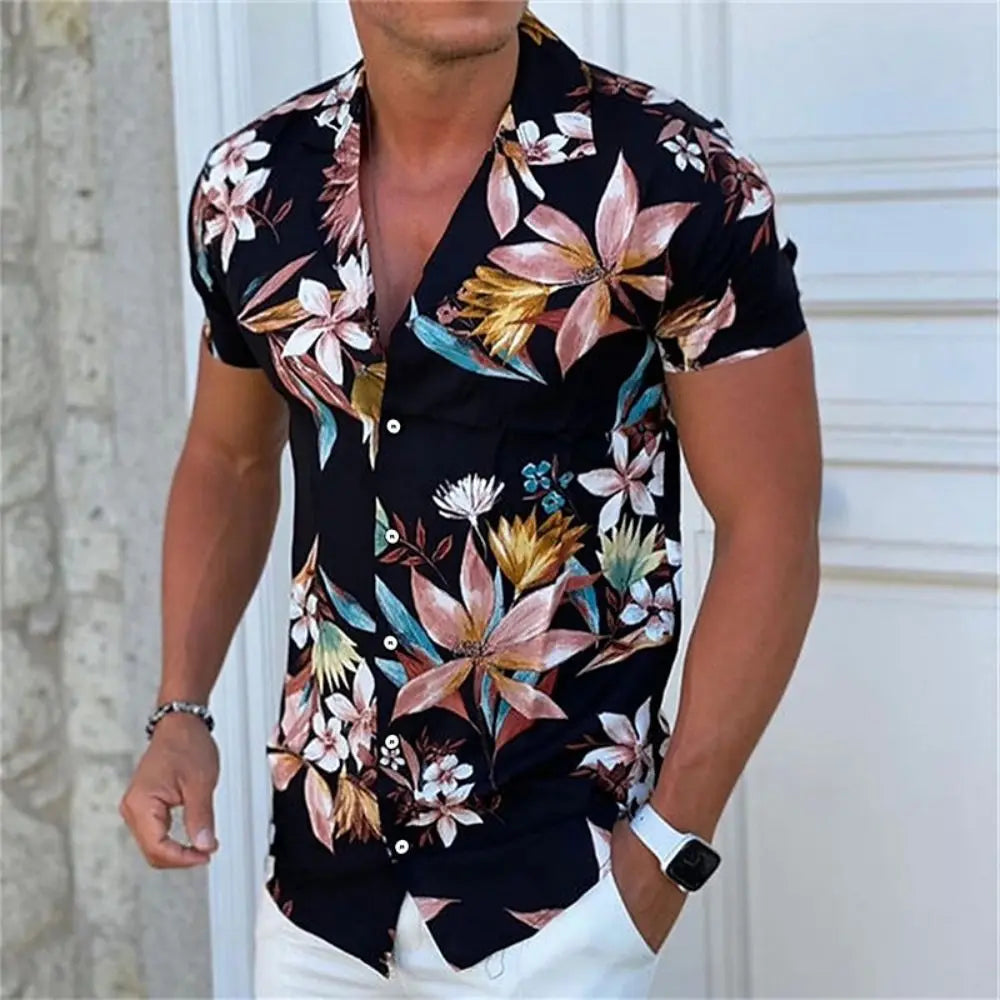 Men’s 3D Printed Coconut Hawaiian Shirt