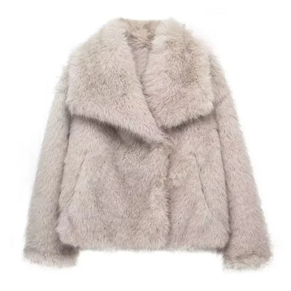 Women’s Faux Fur Plush Coat