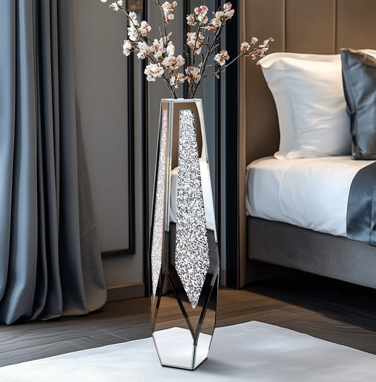 Tall Floor Mirror Glass Vase