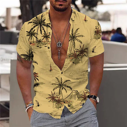 Men’s 3D Printed Coconut Hawaiian Shirt