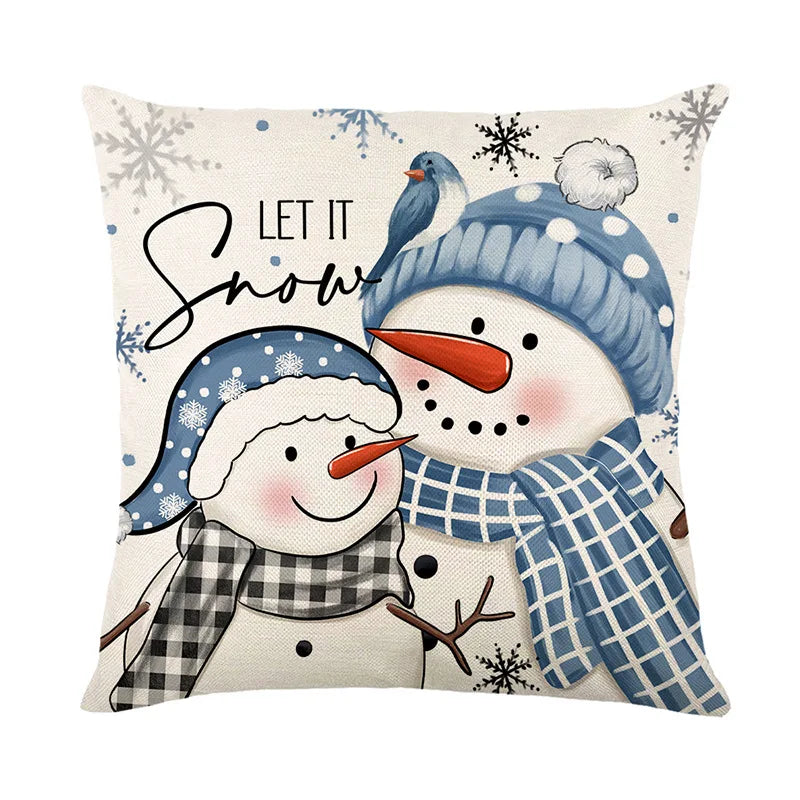 45cm Christmas Cushion Cover – Festive Holiday Pillowcase for Home Decor, Xmas & New Year 2025-2026 Decorations