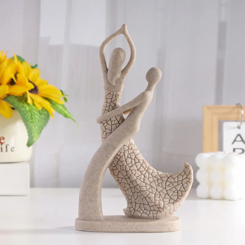 European-Style Lovers’ Resin Figurine