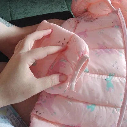 Kids Lightweight Hooded Down Jacket