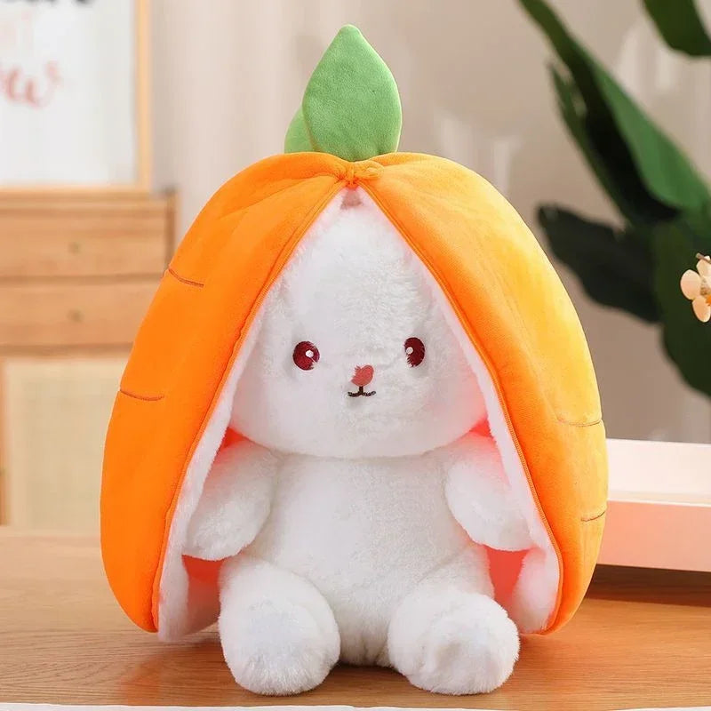 25cm Cute Strawberry & Carrot Rabbit Plush Toy
