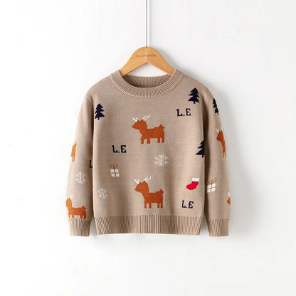 Kids Cartoon Pullover Sweater