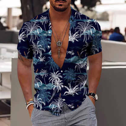 Men’s 3D Printed Coconut Hawaiian Shirt