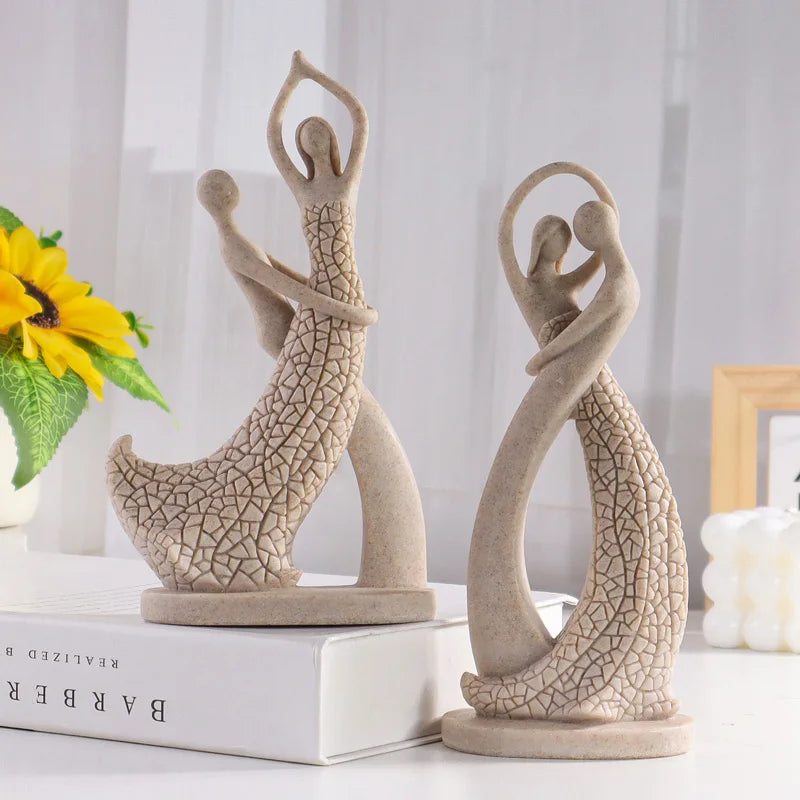 European-Style Lovers’ Resin Figurine