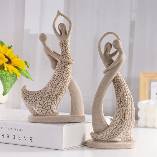 European-Style Lovers’ Resin Figurine