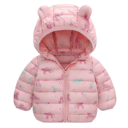 Kids Lightweight Hooded Down Jacket
