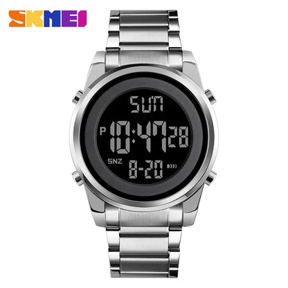 Luxury Waterproof Stainless Steel Men’s Digital Sports Watch