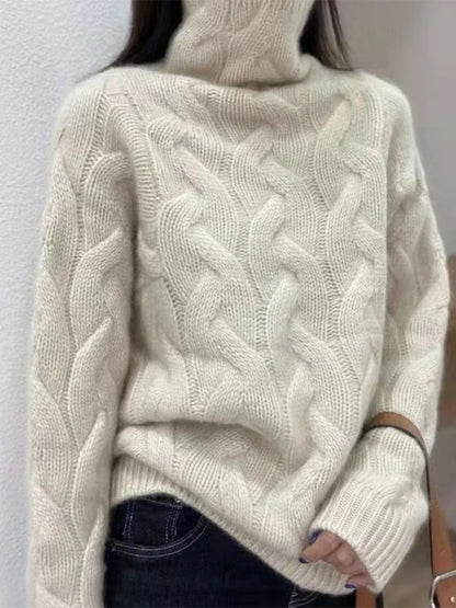 Women’s 100% Cashmere High-Neck Sweater