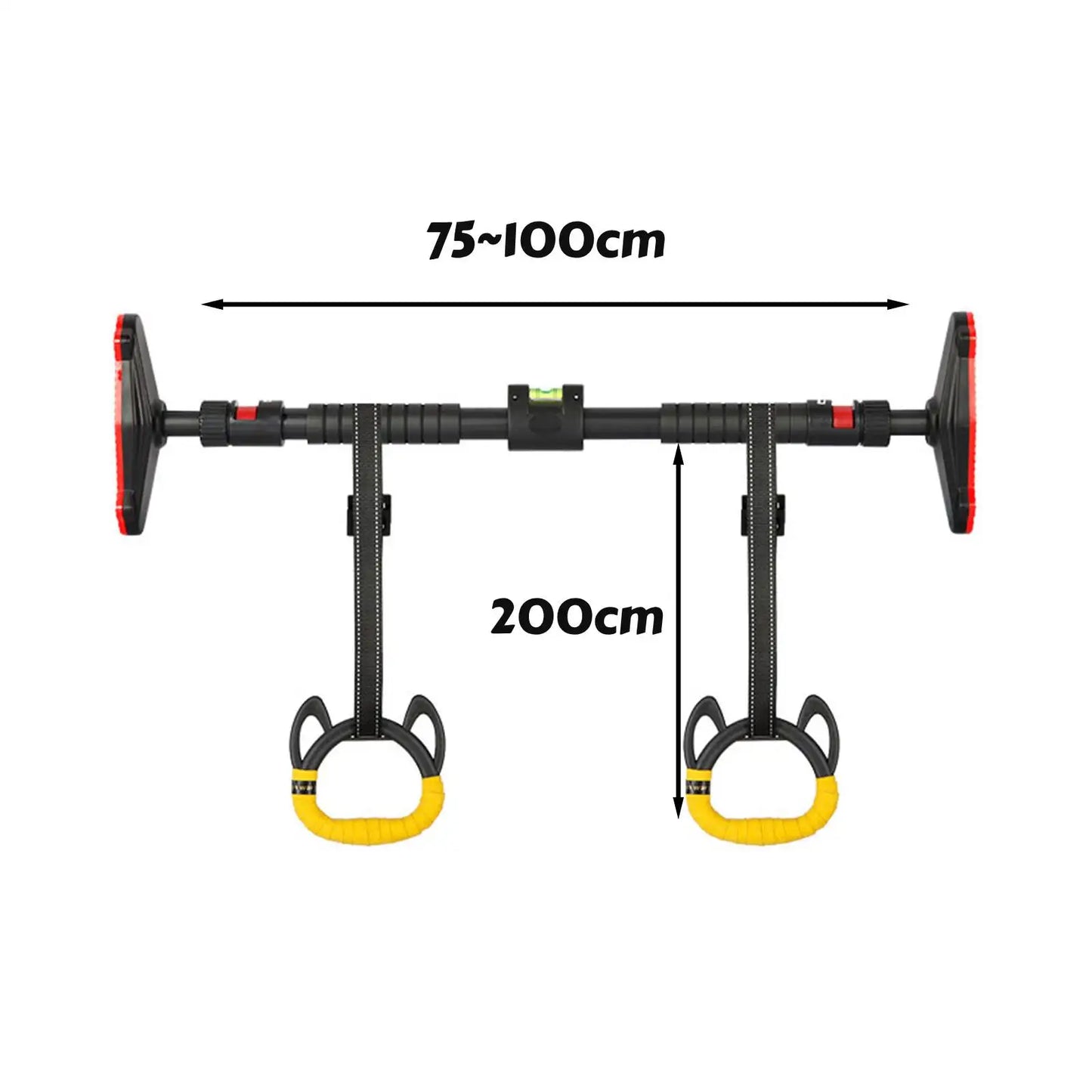 Kids Horizontal Gym Bar with Pull-Up Rings