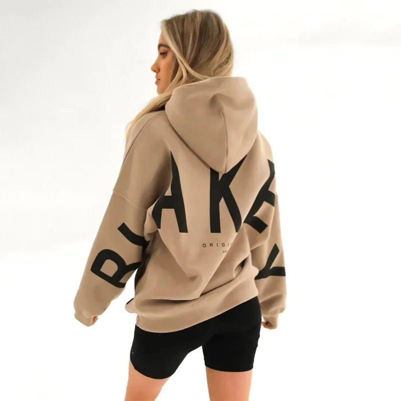 Women’s Printed Loose Hoodie