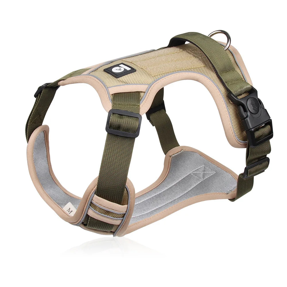 Reflective Tactical Dog Harness – Waterproof 1680D Oxford Vest for Medium & Large Dogs