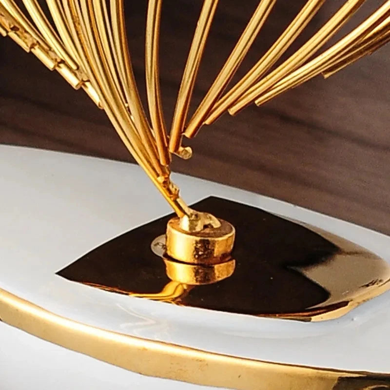 Abstract Ceramic and Metal Sculpture