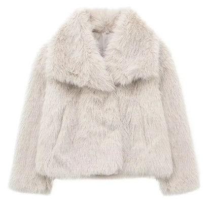 Women’s Faux Fur Plush Coat