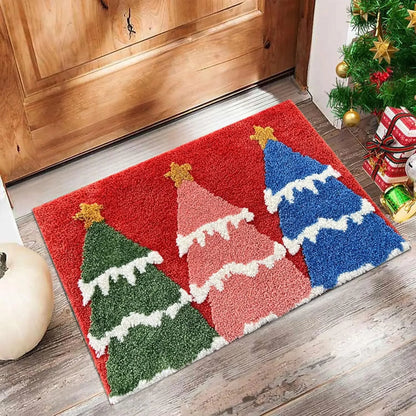 Christmas Gingerbread & Santa Door Mat