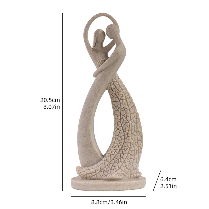 European-Style Lovers’ Resin Figurine