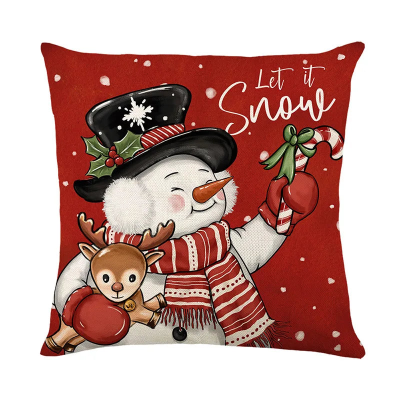 45cm Christmas Cushion Cover – Festive Holiday Pillowcase for Home Decor, Xmas & New Year 2025-2026 Decorations
