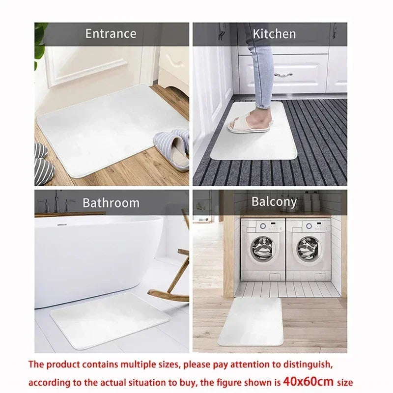 Christmas Doormat – Santa Claus, Snowman, Elf Non-Slip Entrance Rug for Holiday Home Décor