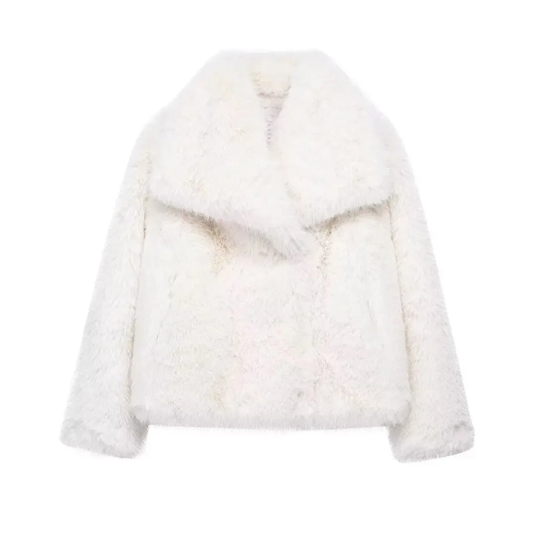 Women’s Faux Fur Plush Coat