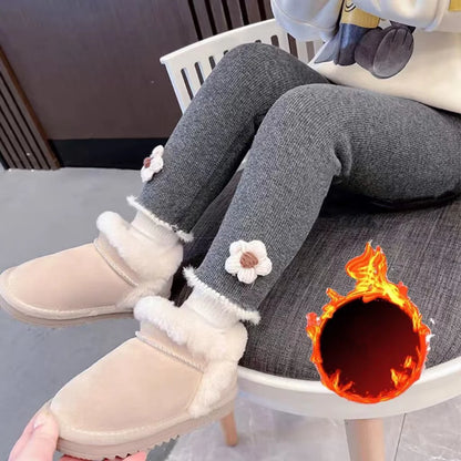 Girls Plush Autumn Winter Leggings
