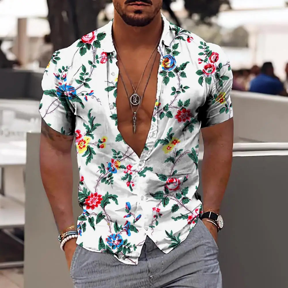 Men’s 3D Printed Coconut Hawaiian Shirt