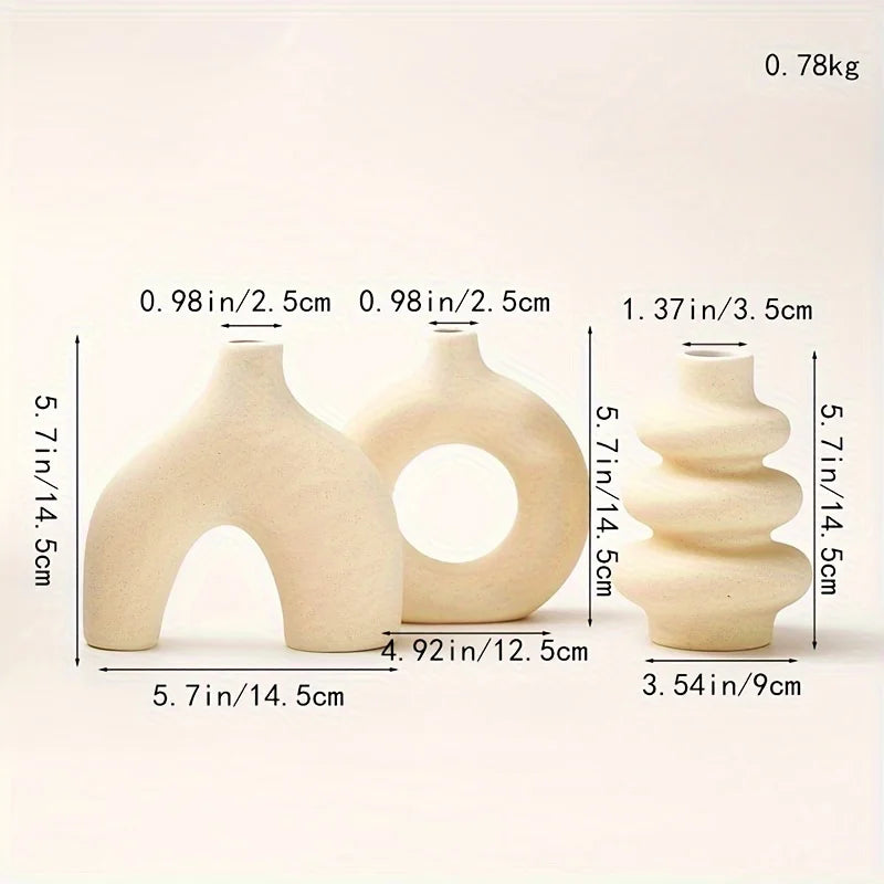 Bohemian Ceramic Vase Set