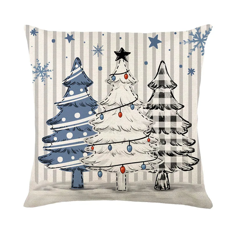 45cm Christmas Cushion Cover – Festive Holiday Pillowcase for Home Decor, Xmas & New Year 2025-2026 Decorations
