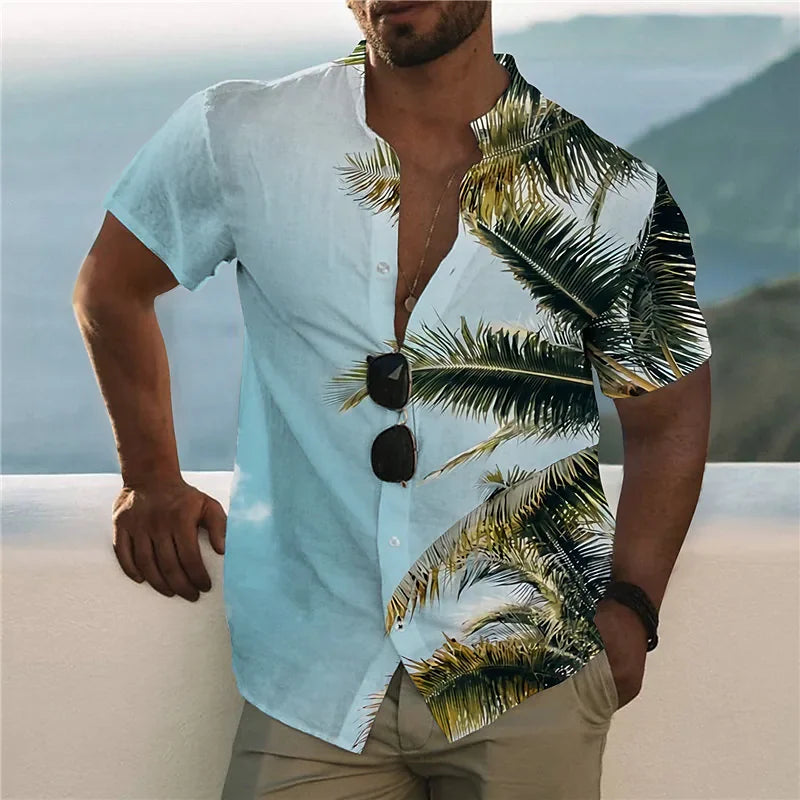 Men’s 3D Printed Coconut Hawaiian Shirt