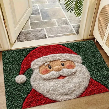 Christmas Gingerbread & Santa Door Mat