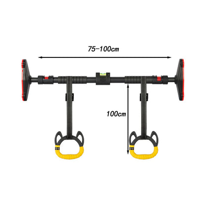Kids Horizontal Gym Bar with Pull-Up Rings