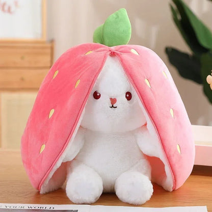 25cm Cute Strawberry & Carrot Rabbit Plush Toy