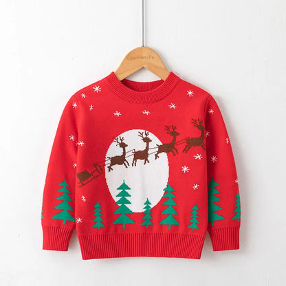 Kids Cartoon Pullover Sweater