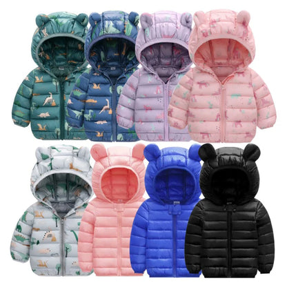 Kids Lightweight Hooded Down Jacket