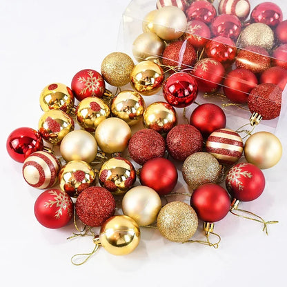 50Pcs Christmas Tree Baubles Set