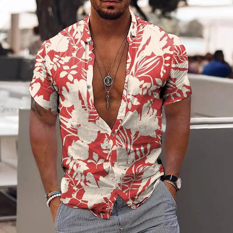 Men’s 3D Printed Coconut Hawaiian Shirt