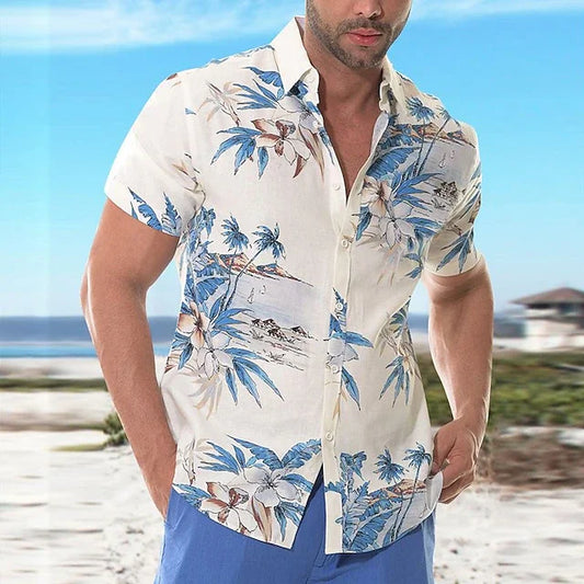 Men’s 3D Printed Coconut Hawaiian Shirt