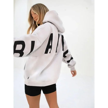 Women’s Printed Loose Hoodie
