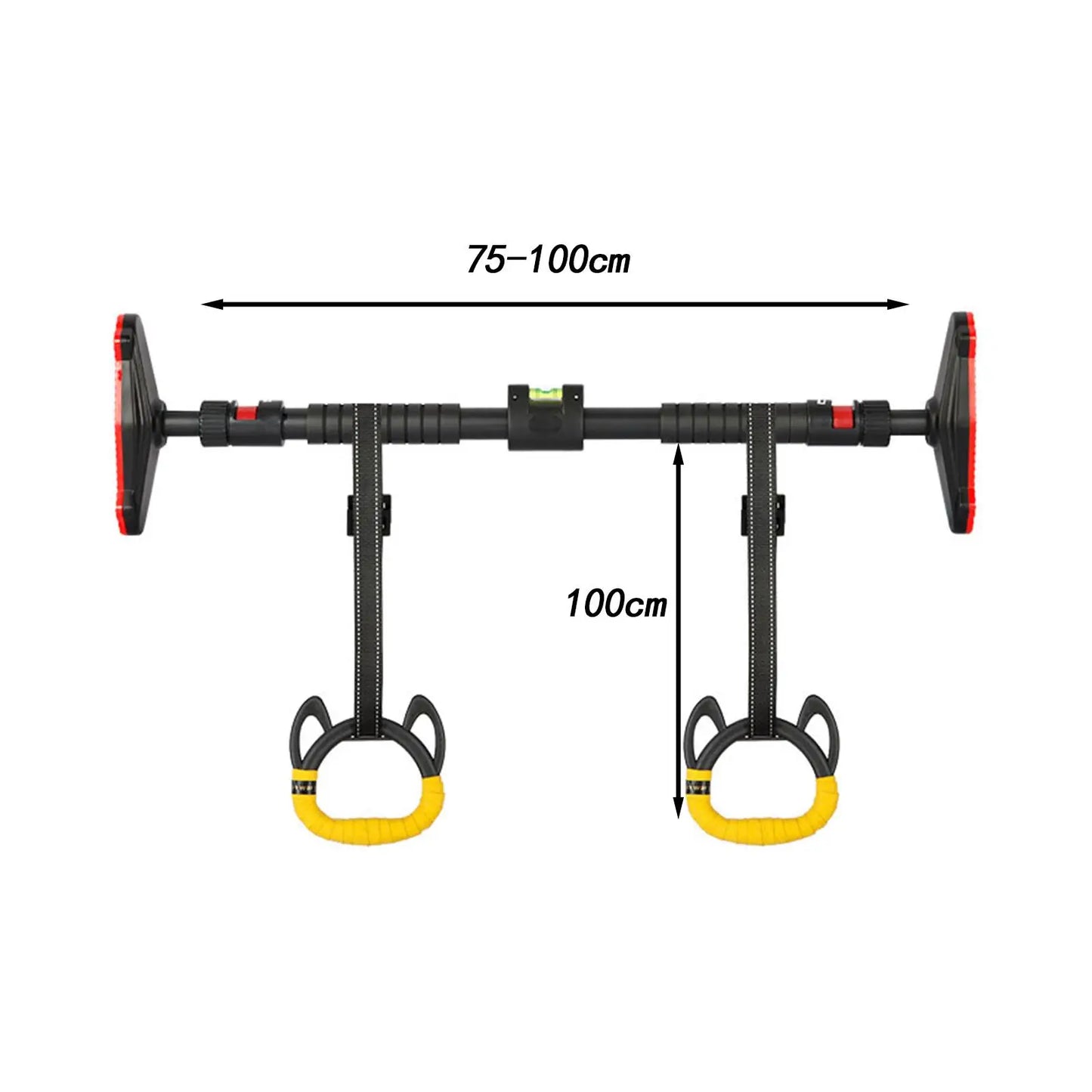 Kids Horizontal Gym Bar with Pull-Up Rings