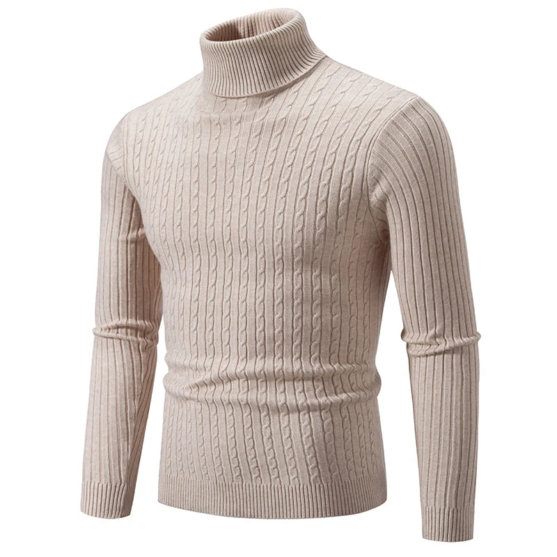 Men’s High Neck Turtleneck Sweater