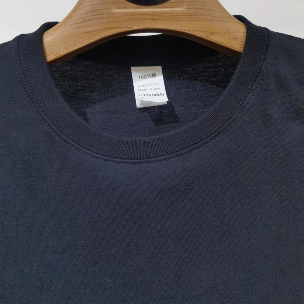 100% Cotton Unisex Plain Crew Neck T-Shirt
