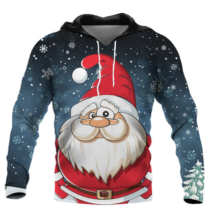 Men's Santa Claus Print Hoodie