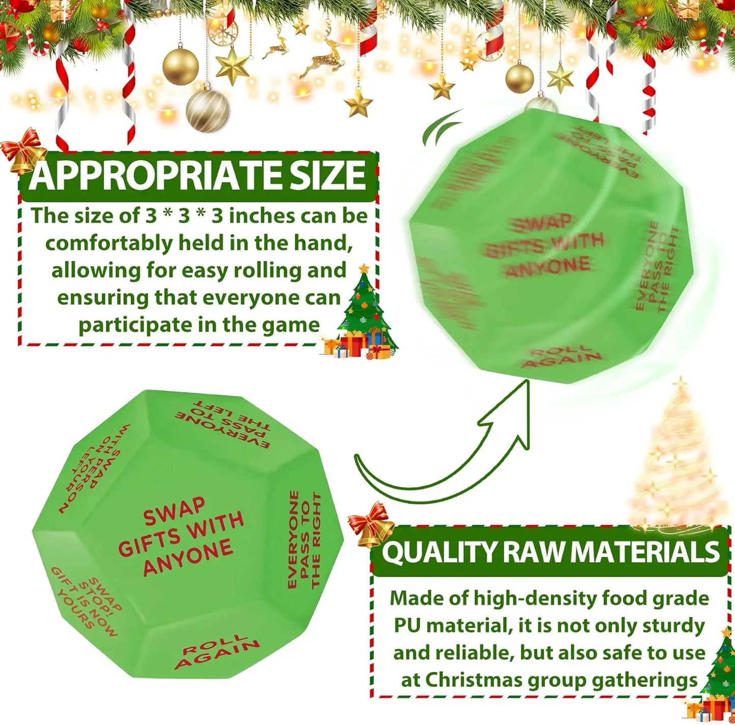 2025 Santa Swap Gift Exchange Dice