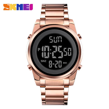 Luxury Waterproof Stainless Steel Men’s Digital Sports Watch