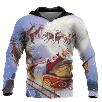 Men's Santa Claus Print Hoodie